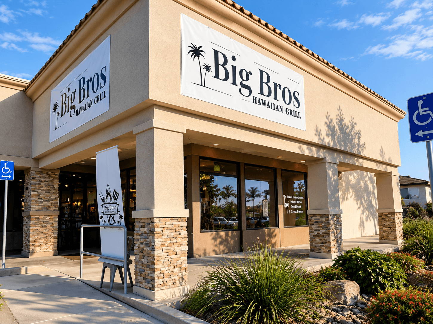 Big Bros Hawaiian Grill storefront in La Mirada